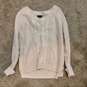 Cream knit sweater